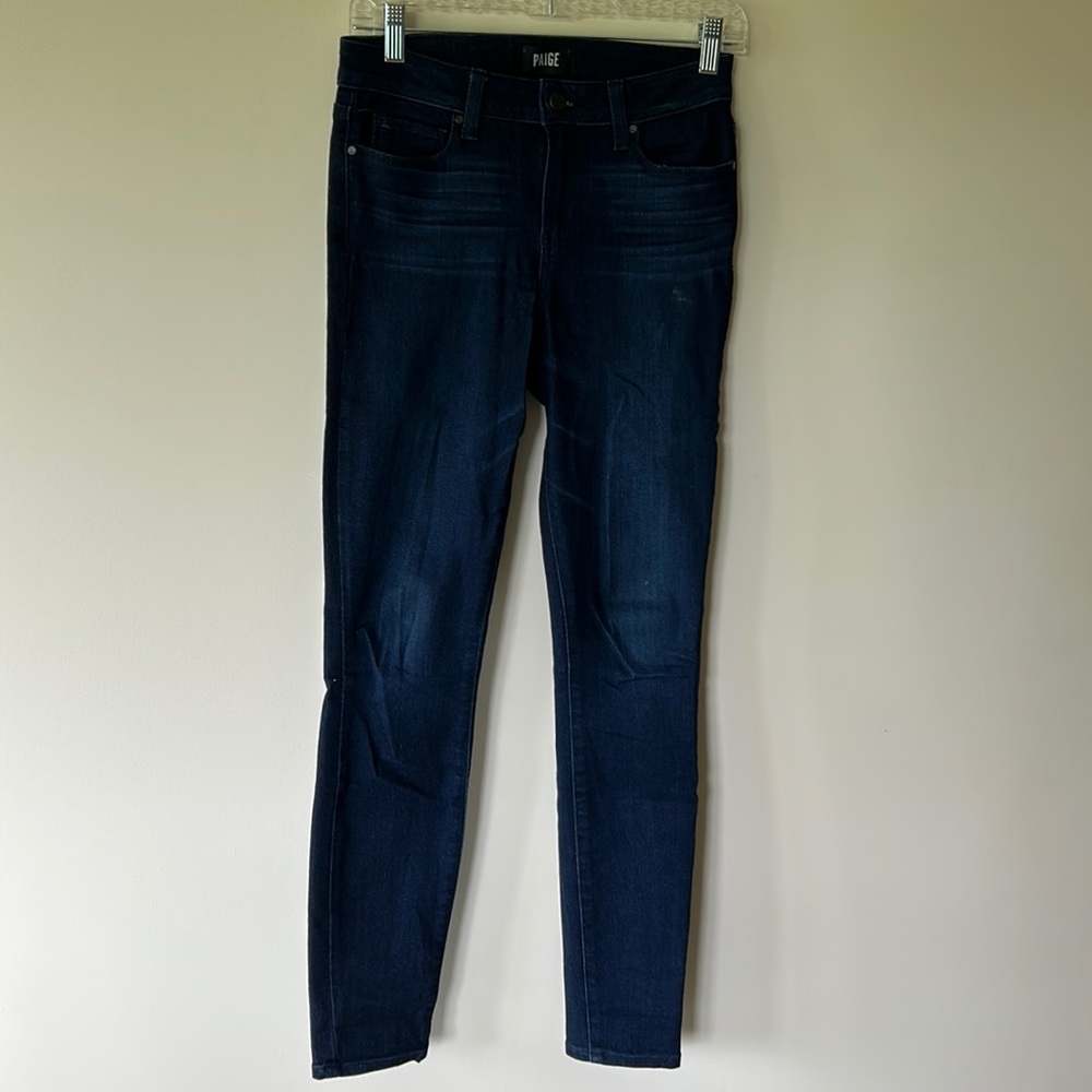 Paige dark wash women’s Verdugo ultra skinny denim jeans size 26 EUC.